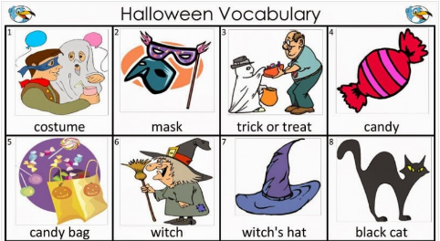 Từ vựng tiếng Anh lớp 5 chủ đề Halloween