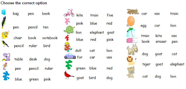 Bài tập tiếng Anh lớp 1 đơn giản cho bé