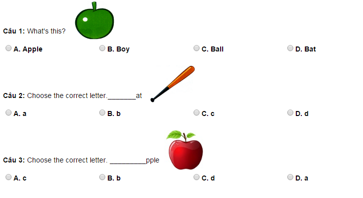 Lời giải bài test Starers Hello tiếng Anh trẻ em lớp 1