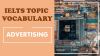 Vocabulary for IELTS Speaking topic Advertising