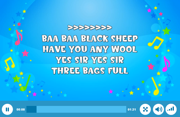 Bài hát tiếng Anh cho bé Baba black sheep