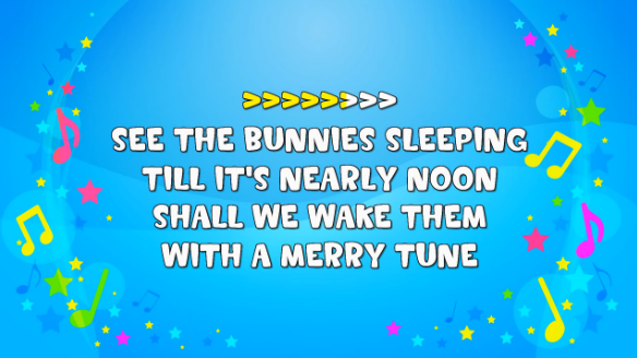 Hop little bunnies bài hát tiếng Anh cho bé em