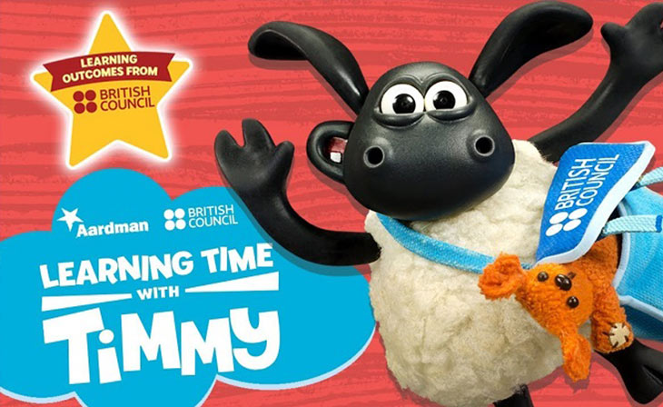 Phần mềm Learning Time With Timmy được phát triển bởi hãng phim nổi tiếng Aardman